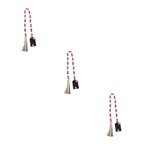 Warmhm 3 Stück Delikate Holzperlengirlande mit Quaste Unabhängigkeitstag Deko Natürliche Holzperlenkette für Wand Tisch und Baumdekoration Vielseitig Einsetzbar und Einfach Anzubringen Warmhm 3 Stück Delikate Holzperlengirlande mit Quaste Unabhängigkeitstag Deko Natürliche Holzperlenkette für Wand Tisch und Baumdekoration Vielseitig Einsetzbar und Einfach Anzubringen von Warmhm
