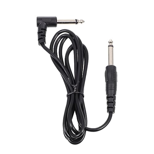 Warmhm 3 Stück Gitarrenkabel e bass woofer Musikinstrumentenkabel electric guitar für E-Gitarre Kabel für gitarre Lautsprecher-Audiokabel kabel für elektrische gitarre PVC-Leder Black von Warmhm