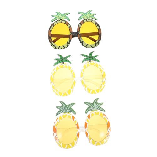 Warmhm 3 Stück Hawaiianische Brille kindersonnenbrille Trendy brille für Luau-Party- geformt Party Ananas ac von Warmhm