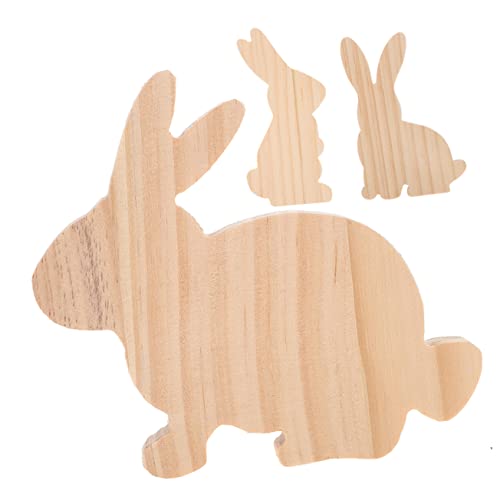Warmhm 3 Stück Holz Osterhasen Niedliche Osterdekoration aus Holz für Regal Osterfeier Schaffung Festlichen Warmhm 3 Stück Holz Osterhasen Niedliche Osterdekoration aus Holz für Regal Osterfeier Schaffung Festlichen von Warmhm