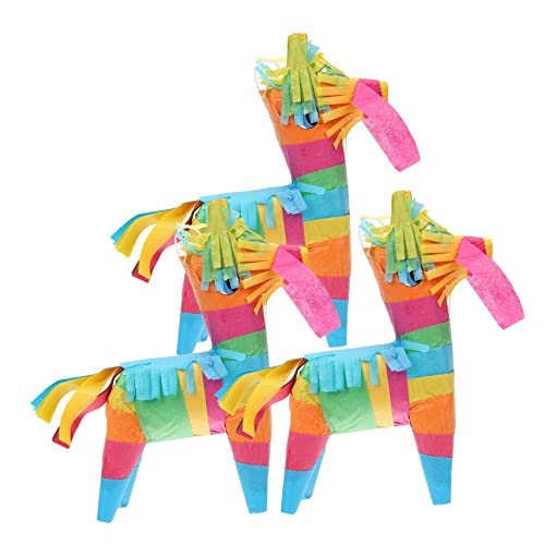 Warmhm 3 Stück Mini Mexikanische Pinata Kindergeburtstag Fiesta Party Dekoration Süßigkeiten Füllung für Mexikanische Themenfeiern und Geburtstagsfeiern von Warmhm