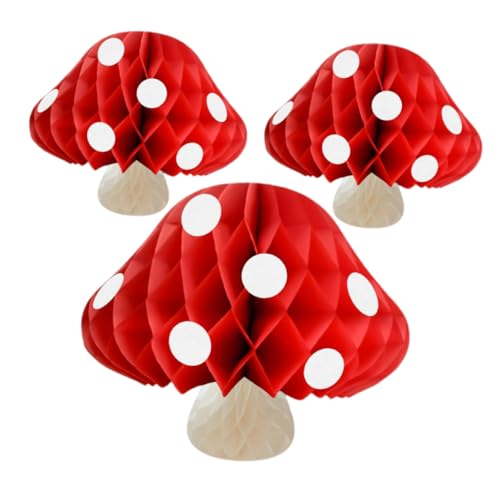Warmhm 3 Stück Pilz Tischdeko Pilz-geburtstagsdekoration Pilz Geburtstagsdeko Laternen Pilzkrone Pilzgeburtstag Pilz-wandteppich Pilzdekorationen Für Partys Pilz-wohnkultur Papier Rot Warmhm 3 Stück Pilz Tischdeko Pilz-geburtstagsdekoration Pilz Geburtstagsdeko Laternen Pilzkrone Pilzgeburtstag Pilz-wandteppich Pilzdekorationen Für Partys Pilz-wohnkultur Papier Rot von Warmhm