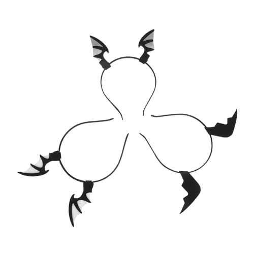 Warmhm 3 Stück Teiliges Halloween Fledermausflügel Haarreif Leicht und Bequem Gruseliges Gothic Design für Erwachsene für Halloween Party Cosplay und Festival Dekoration Warmhm 3 Stück Teiliges Halloween Fledermausflügel Haarreif Leicht und Bequem Gruseliges Gothic Design für Erwachsene für Halloween Party Cosplay und Festival Dekoration von Warmhm