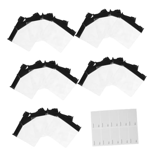 Warmhm 30 Sätze Aufbewahrungstaschen mit Reißverschluss und Beschreibbaren Etiketten Transparente Selbstklebende Beutel für Schmuck Medikamente Nahrungsergänzungsmittel Bastelbedarf und von Warmhm