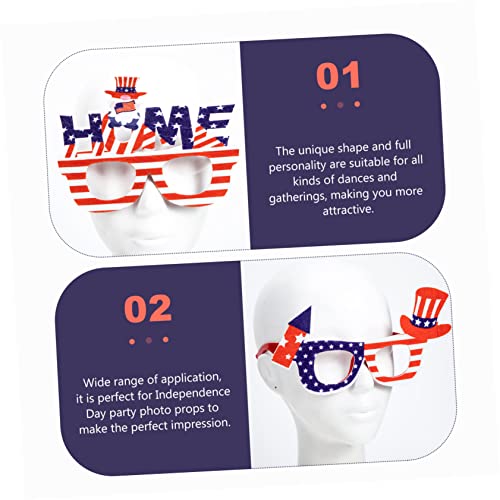 Warmhm 30 Stck. Teiliges Independence Day Partybrillen aus Robustem Material Dekorative Fotorequisiten mit Patriotischem Design Komfortabel für Erwachsene Geeignet von Warmhm