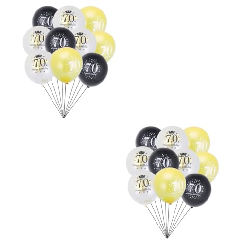 Warmhm 30 Stk Geburtstag Konfetti Geburtstagsballons Für 18-jährige Weißer Bart Ballondekoration Schwarzer Ballon 18 Accessoires Für Geburtstagsfeiern Buchstabenballons Anzahl Einstellen von Warmhm