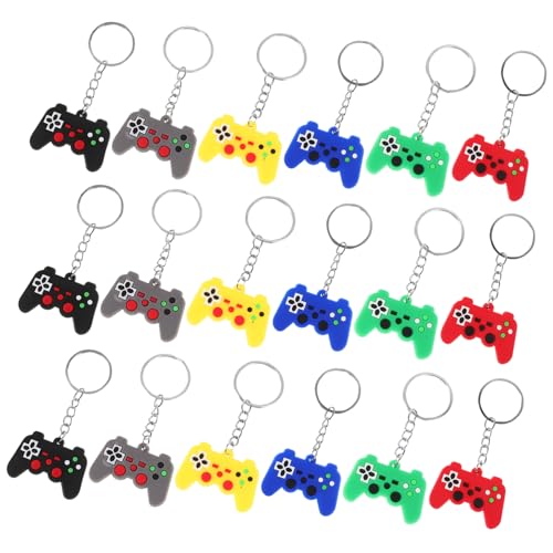 Warmhm 30 Stück Controller-schlüsselanhänger Partygeschenke Für Videospiele Gaming-partygeschenke Videospiel-schlüsselanhänger Kieselgel von Warmhm