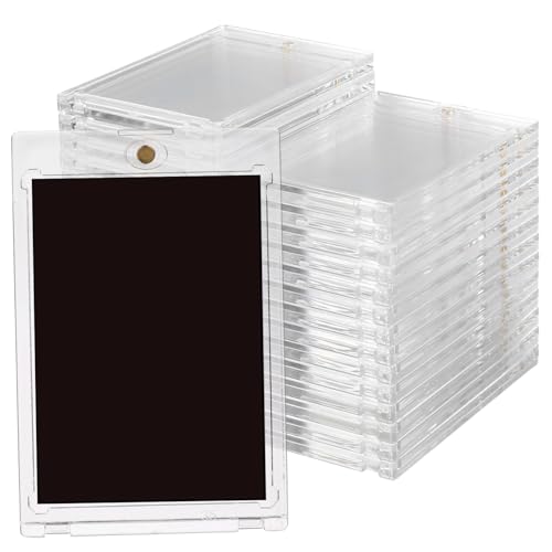 Warmhm 30 Stück Magnetische Kartenhalter für Spielkarten Transparentes Kartenetui mit Magnetverschluss Schutzbox für Sportkarten und Sammelkarten Multifunktionale Aufbewahrungslösung Warmhm 30 Stück Magnetische Kartenhalter für Spielkarten Transparentes Kartenetui mit Magnetverschluss Schutzbox für Sportkarten und Sammelkarten Multifunktionale Aufbewahrungslösung von Warmhm