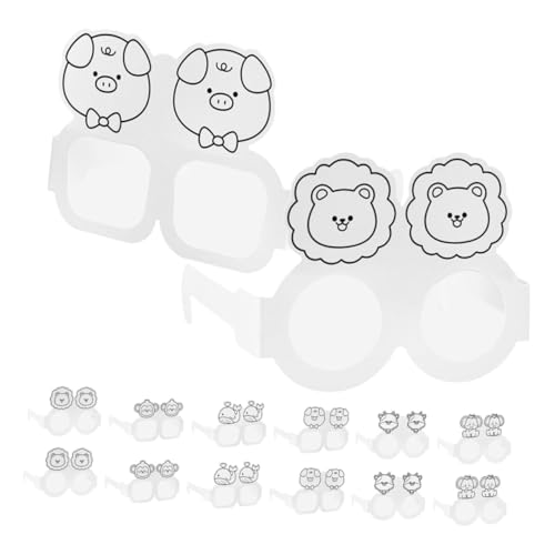 Warmhm 30 Stück Papierbrillenrahmen Partygeschenk Diy-brillen Für Die Schule Brillen Für Selbst Basteln Leere Papiergläser Brille Für Cosplay-party Partybrille Weiß Warmhm 30 Stück Papierbrillenrahmen Partygeschenk Diy-brillen Für Die Schule Brillen Für Selbst Basteln Leere Papiergläser Brille Für Cosplay-party Partybrille Weiß von Warmhm