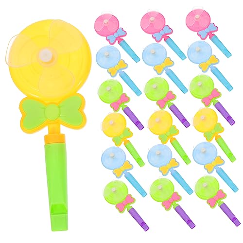 Warmhm 30 Stück Pfeifen Cartoon Lollipop Laut Spielzeuge für Partytüten Zufällige Farben Mitgebsel für Feste und Veranstaltungen Zufällige Farbe von Warmhm