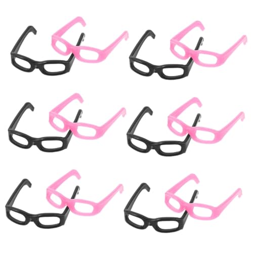 Warmhm 30 Stück Puppenhausbrille Kleine Puppenbrille Mini -puppenbrille Puppen-mini-brillengestell Brille Für Puppe Retro-mini- Puppe Kleine Brille Abs von Warmhm