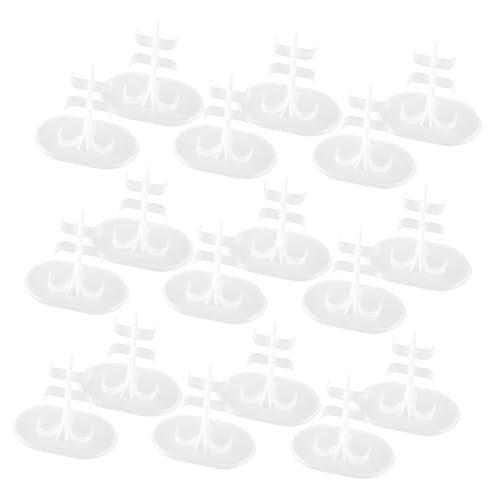 Warmhm 30 Stück Vlieshalter Display Ständer Actionfiguren Ständer Puppenständer Display Modell Ständer Ständer Actionfiguren Display Ständer Puppenhalter Kunststoff Weiß von Warmhm