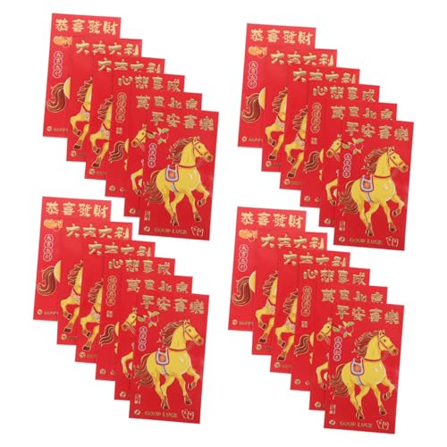 Warmhm 300 Stk. Chinesische Neujahrs Envelopes Jahr Des Pferdes Kreative Glücksumschläge für Frühlingsfest Hochzeit Geburtstag Robuste Papiermaterialien Große Kapazität Attraktive Muster Warmhm 300 Stk. Chinesische Neujahrs Envelopes Jahr Des Pferdes Kreative Glücksumschläge für Frühlingsfest Hochzeit Geburtstag Robuste Papiermaterialien Große Kapazität Attraktive Muster von Warmhm