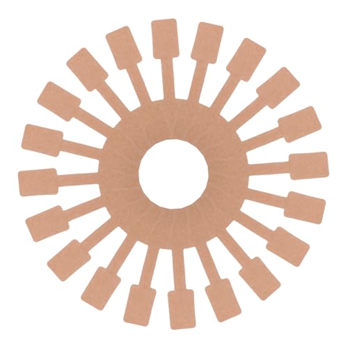 Warmhm 300 Stück Schmuck Preisschilder Selbstklebend Kraftpapier Etiketten Braun Blanko Anhänger für Ohrringe Halsketten Schmuckanzeigen Warmhm 300 Stück Schmuck Preisschilder Selbstklebend Kraftpapier Etiketten Braun Blanko Anhänger für Ohrringe Halsketten Schmuckanzeigen von Warmhm