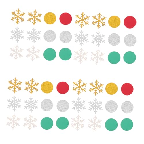 Warmhm 300 Stück Weihnachtskonfetti Schneeflocken Glitzer Tischdekorationen für Festliche Partys Funkelnde Papierstreusel in Rot Grün Gold Silber Winterliche Streudeko für Warmhm 300 Stück Weihnachtskonfetti Schneeflocken Glitzer Tischdekorationen für Festliche Partys Funkelnde Papierstreusel in Rot Grün Gold Silber Winterliche Streudeko für von Warmhm