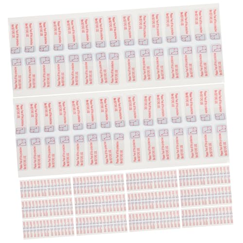 Warmhm 3000 Stück Selbstklebende Schutzfolien warnetiketten aus Robustem Pp synthetikpapier Ölbeständig Starke Haftung Abziehhilfe für Schutzfolie Praktische Entfernerhinweise von Warmhm