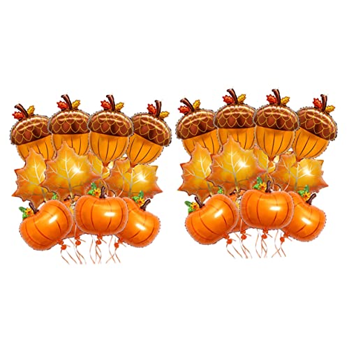 Warmhm 30Stücke Thanksgiving Luftballons Ahornblätter Kürbis Aluminiumfolie Dekorationen für Herbstpartys und Erntedankfest Langlebig Festlich für Freunde Warmhm 30Stücke Thanksgiving Luftballons Ahornblätter Kürbis Aluminiumfolie Dekorationen für Herbstpartys und Erntedankfest Langlebig Festlich für Freunde von Warmhm
