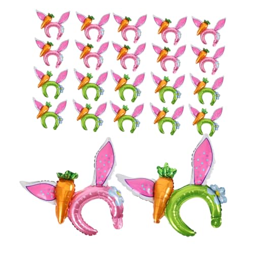Warmhm 30st Hasenohren-kopfschmuck Kaninchen-ballons-stirnband Aufblasbares Tierspielzeug Osterhasen-ohren-dekoration Party-styling-requisiten Luftballons Mit Hasenkopf Aluminiumfolie Warmhm 30st Hasenohren-kopfschmuck Kaninchen-ballons-stirnband Aufblasbares Tierspielzeug Osterhasen-ohren-dekoration Party-styling-requisiten Luftballons Mit Hasenkopf Aluminiumfolie von Warmhm