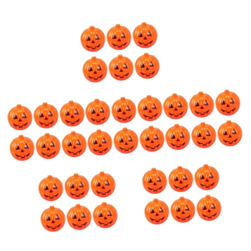 Warmhm 36 Stk Kleine Halloween-Kürbis-Requisiten halloween horror halloween grusel kleine Kürbisbehälter Halloween-Eier befüllbar Trick Mini Wohnkultur Kürbiszubehör Kürbis-Dekor Haushalt von Warmhm