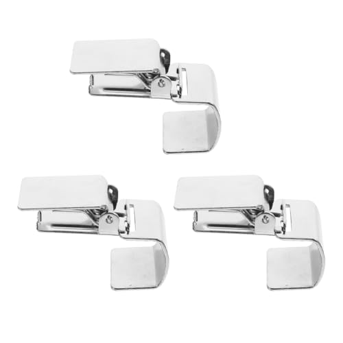 Warmhm 3St Gardinen Clip Edelstahl Teppichhalter Silver Teppich Clips Silber Fensterschloss Teppich zum Aufhängen an der Wand Tapisserie-Wandbehang-Clips Teppichklammern Ideal FüR Zuhause Und BüRo von Warmhm