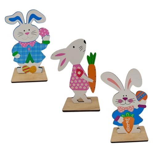 Warmhm 3St Kaninchen-Verzierung Dekoration Osterküken Cool REH ausgestopft Easter Decoration Ostern tischdeko ostertischdeko Hasendekor aus Holz Osterhasenverzierung Holzhandwerk hölzern Warmhm 3St Kaninchen-Verzierung Dekoration Osterküken Cool REH ausgestopft Easter Decoration Ostern tischdeko ostertischdeko Hasendekor aus Holz Osterhasenverzierung Holzhandwerk hölzern von Warmhm