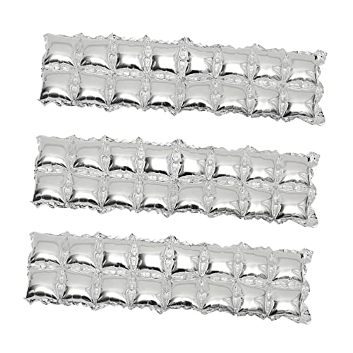 Warmhm 3st Ballonhintergrund Aus Aluminiumfolie Silberne Ballonwand Würfel Folienballons Quadratische Ballonwand Festivalversorgung Quadratische Luftballons Ballonständer Party Silver von Warmhm