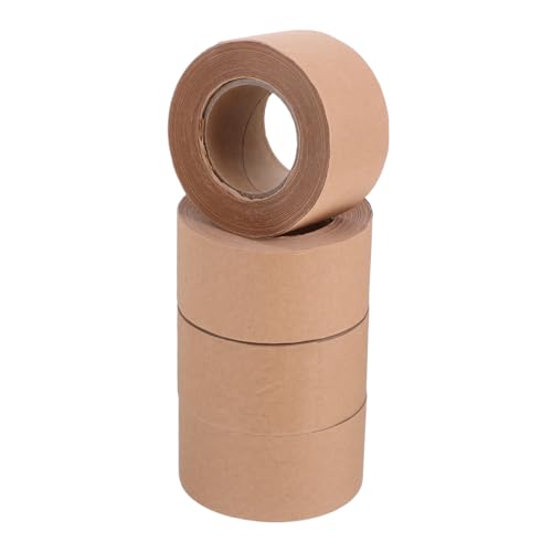Warmhm 4 Rollen Wasseraktiviertes Verpackungsklebeband Wasseraktiv Klebeband aus Verstärktem Kraftpapier Beschreibbar Schneidbar Temperaturbeständig für Kartonversiegelung Versand Umzug Warmhm 4 Rollen Wasseraktiviertes Verpackungsklebeband Wasseraktiv Klebeband aus Verstärktem Kraftpapier Beschreibbar Schneidbar Temperaturbeständig für Kartonversiegelung Versand Umzug von Warmhm