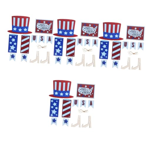 Warmhm 4 Sätze Holz Deko für of July Tiered Tray Amerikanisches Unabhängigkeitstag Langlebige Holzornamente für Tisch und Festdeko als Patriotische Heimdekoration Warmhm 4 Sätze Holz Deko für of July Tiered Tray Amerikanisches Unabhängigkeitstag Langlebige Holzornamente für Tisch und Festdeko als Patriotische Heimdekoration von Warmhm