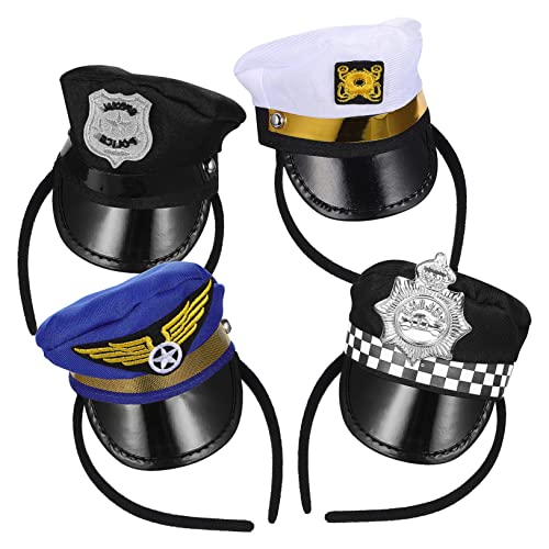 Warmhm 4 Stück Bootszubehör Hut-haarreifen Mini-kapitänsmütze Kreuzfahrtpiratenhut Kapitänsmütze Stirnband Yacht-kapitänshut-stirnbänder Kostüm Kind Polyester Polizeimütze Marine Warmhm 4 Stück Bootszubehör Hut-haarreifen Mini-kapitänsmütze Kreuzfahrtpiratenhut Kapitänsmütze Stirnband Yacht-kapitänshut-stirnbänder Kostüm Kind Polyester Polizeimütze Marine von Warmhm