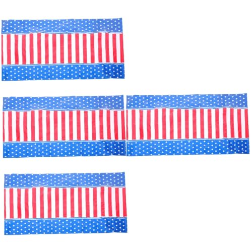 Warmhm 4 Stück Einweg Tischdecke Patriotisch Dekorativer Amerikanischer Tischüberzug für Unabhängigkeitstag Memorial Day Party Tischdekoration Warmhm 4 Stück Einweg Tischdecke Patriotisch Dekorativer Amerikanischer Tischüberzug für Unabhängigkeitstag Memorial Day Party Tischdekoration von Warmhm