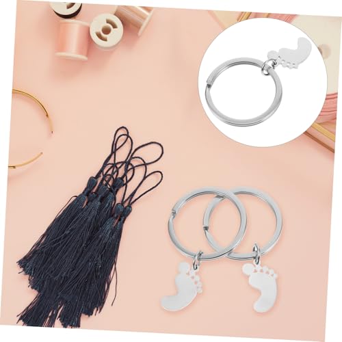 Warmhm 4 Stück Fußabdruck Schlüsselanhänger aus Dekorativer Anhänger als Shower Souvenir Praktischer Schlüsselring für Taschen Party Mitgebsel für Geburtstage und Babypartys Warmhm 4 Stück Fußabdruck Schlüsselanhänger aus Dekorativer Anhänger als Shower Souvenir Praktischer Schlüsselring für Taschen Party Mitgebsel für Geburtstage und Babypartys von Warmhm