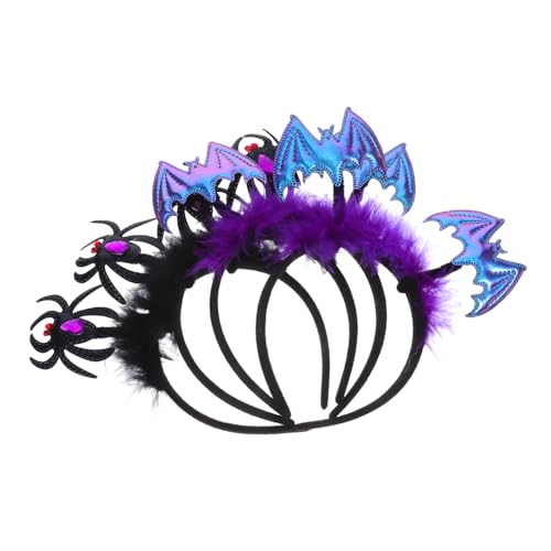 Warmhm 4 Stück Halloween Haarreif mit Leichten Flexiblen Spinnen und Fledermausmotiven Komfortabeler Sitz für Erwachsene für Party und Kostümfeiern Warmhm 4 Stück Halloween Haarreif mit Leichten Flexiblen Spinnen und Fledermausmotiven Komfortabeler Sitz für Erwachsene für Party und Kostümfeiern von Warmhm