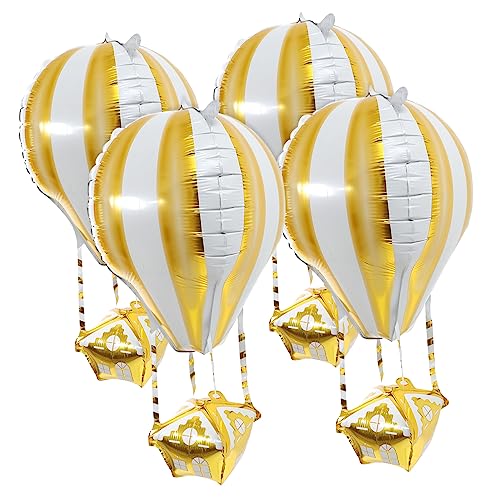 Warmhm 4 Stück Heißluftballon seidenband bandfeile deckenverkleidung Ballonfüllmaschine Dekorative Luftballons Geburtstagsballon Luftballons für Geburtstagsfeiern Aluminiumfolie Golden Warmhm 4 Stück Heißluftballon seidenband bandfeile deckenverkleidung Ballonfüllmaschine Dekorative Luftballons Geburtstagsballon Luftballons für Geburtstagsfeiern Aluminiumfolie Golden von Warmhm