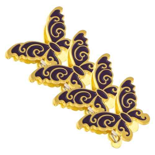 Warmhm 4 Stück Schmetterlingsclip Kleine Heftklammern Schmetterlings-haarspangen Bogenclip Geldscheinklammern Fotoclips Für Bilder Innovativer Clip Tierbindeklammern Violett Metall Warmhm 4 Stück Schmetterlingsclip Kleine Heftklammern Schmetterlings-haarspangen Bogenclip Geldscheinklammern Fotoclips Für Bilder Innovativer Clip Tierbindeklammern Violett Metall von Warmhm