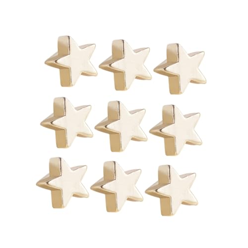 Warmhm 40 Stück Goldene Sternperlen 6mm – Hochwertige Spacer Perlen Für Kreatives DIY Schmuckdesign - Ideal Für Armbänder - Halsketten Und Bastelprojekte Warmhm 40 Stück Goldene Sternperlen 6mm – Hochwertige Spacer Perlen Für Kreatives DIY Schmuckdesign - Ideal Für Armbänder - Halsketten Und Bastelprojekte von Warmhm