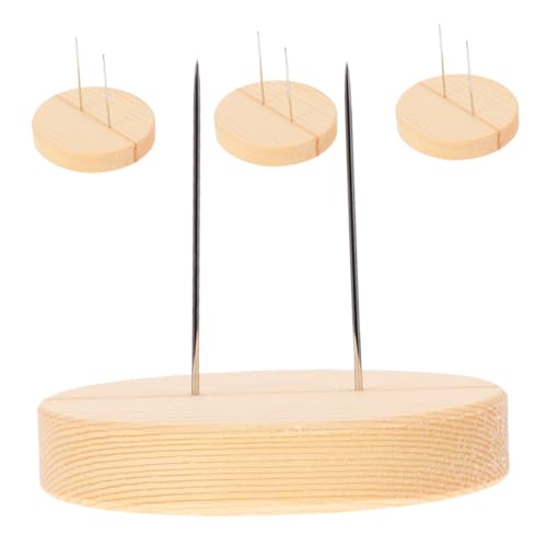 Warmhm 4Stücke Puppenständer aus Holz Dual Nadel Stütze Häkelpuppen Ausstellungsstand für Nadelfilzprojekte und Puppensammler Kreatives DIY Zubehör von Warmhm
