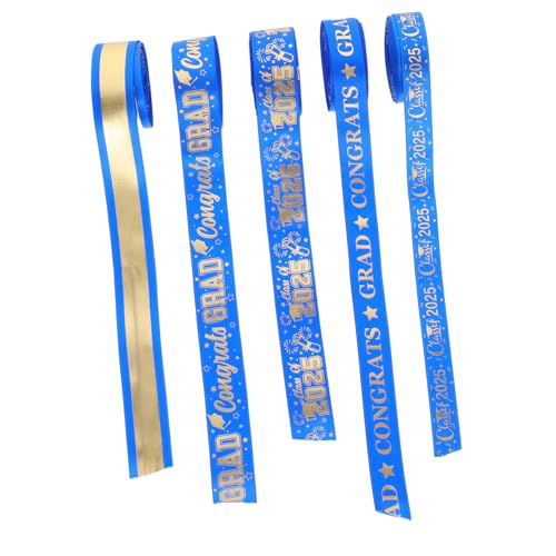 Warmhm 5 Rollen Geschenkband Zum Thema Abschlussfeier, 4,5 M Polyesterband Zum Nähen, Basteln, Verpacken Von Geschenken, Blumensträußen Und Partydekorationen Warmhm 5 Rollen Geschenkband Zum Thema Abschlussfeier, 4,5 M Polyesterband Zum Nähen, Basteln, Verpacken Von Geschenken, Blumensträußen Und Partydekorationen von Warmhm