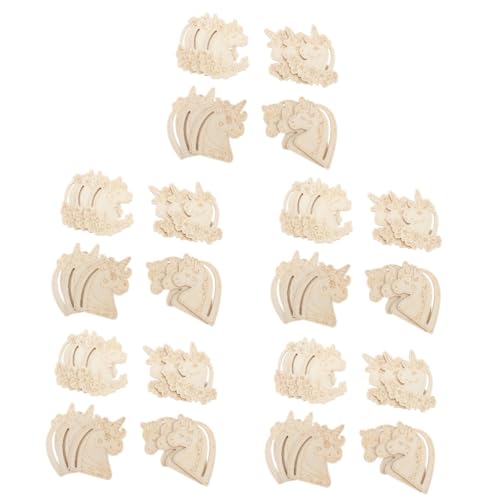 Warmhm 5 Sätze Lackierte Holzspäne Für Handwerk Tiere Einhorn Herstellung Diy Hängendes Kunsthandwerk Dekoration Bastelset Holzbrettchen Etikett Basteln 3 Mm Pappelbrett 12 Stück * 5 von Warmhm