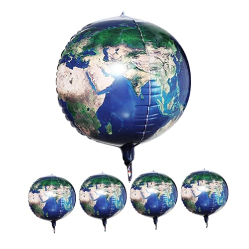 Warmhm 5 Stück -Ballon Dekoration riesig Luftballons für Geburtstagsfeiern Party realistisch groß Ballons zum Planeten Erde runder Planetenballon Aluminiumfolie Blue Warmhm 5 Stück -Ballon Dekoration riesig Luftballons für Geburtstagsfeiern Party realistisch groß Ballons zum Planeten Erde runder Planetenballon Aluminiumfolie Blue von Warmhm
