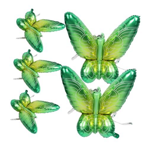 Warmhm 5 Stück Flügel Ballon Feenhafte Luftballons Schmetterlings-gastgeschenke Dekorative Luftballons Kinderschmetterling Zubehör Für Partyballons Ballongirlande Green Aluminiumfolie Warmhm 5 Stück Flügel Ballon Feenhafte Luftballons Schmetterlings-gastgeschenke Dekorative Luftballons Kinderschmetterling Zubehör Für Partyballons Ballongirlande Green Aluminiumfolie von Warmhm