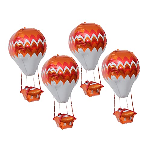 Warmhm 5 Stück Heißluftballon Party Ö Geburtstag Luftballons Folienballon Ballondekorationen heiße Ballons Geburtstagsdekoration Luftballons Aluminiumfolie von Warmhm