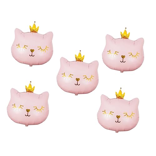 Warmhm 5 Stück Kronenkatzenballon Katzenparty Dekorationen Cartoon Luftballons Katzenballons Katzengeburtstagsparty Dekorationen Tierfolienballons Geburtstagsdekor Babykatzen Warmhm 5 Stück Kronenkatzenballon Katzenparty Dekorationen Cartoon Luftballons Katzenballons Katzengeburtstagsparty Dekorationen Tierfolienballons Geburtstagsdekor Babykatzen von Warmhm