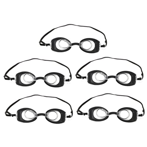 Warmhm 5 Stück Mini Schwimm Brille Zubehör Für Puppenkostüme Puppenbrille Mini-Brille Kleine Brille Für Puppe Schutzbrille Für Puppe Puppenkostüm-Brille Winzige Brille Black Plastik von Warmhm