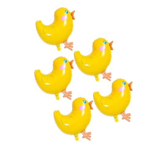 Warmhm 5 Stück Niedliche Hühnerballons aus Aluminiumfolie für Geburtstagsfeiern und Familienfotos Deko für Farm Themen und Karnevalsfeiern Warmhm 5 Stück Niedliche Hühnerballons aus Aluminiumfolie für Geburtstagsfeiern und Familienfotos Deko für Farm Themen und Karnevalsfeiern von Warmhm