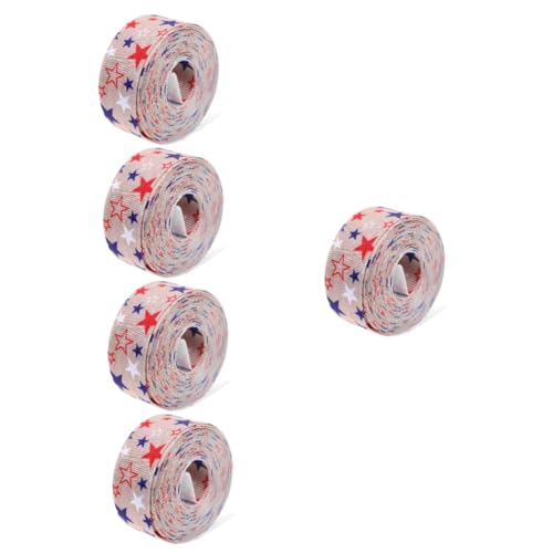 Warmhm 5 Stück Patriotisches Geschenkband aus Polyester Langlebiges Unabhängigkeitstag Dekoband Breit Vielseitiges Schleifenband für Party Basteln und Geschenkverpackung Warmhm 5 Stück Patriotisches Geschenkband aus Polyester Langlebiges Unabhängigkeitstag Dekoband Breit Vielseitiges Schleifenband für Party Basteln und Geschenkverpackung von Warmhm