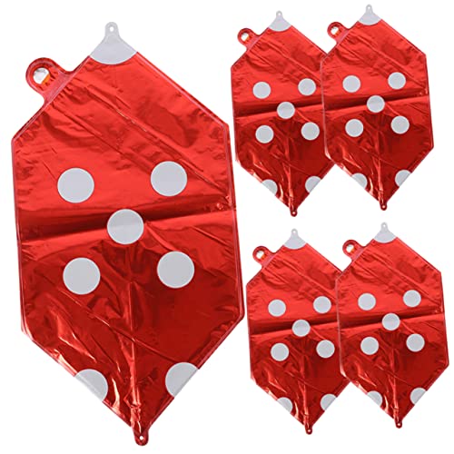 Warmhm Luftballons 5 Stücke Würfel Folienballons für Mottoparty Spielabend Deko Halloween Party Zubehör Geburtstagsdekoration für Erwachsene Warmhm Luftballons 5 Stücke Würfel Folienballons für Mottoparty Spielabend Deko Halloween Party Zubehör Geburtstagsdekoration für Erwachsene von Warmhm