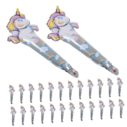 Warmhm 50 Stück Einhorn Folienballons Handheld Party Deko Luftballons für Geburtstagsfeier Kreative Foto Requisiten Einzigartiges Einhorn Muster Perfektes Partyzubehör Warmhm 50 Stück Einhorn Folienballons Handheld Party Deko Luftballons für Geburtstagsfeier Kreative Foto Requisiten Einzigartiges Einhorn Muster Perfektes Partyzubehör von Warmhm