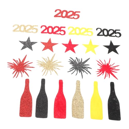Warmhm 50 Stück Frohes Neues Jahr Konfetti Für Den Tisch 2025 Silvester Konfetti Für Neujahr Party Dekoration Tischdekoration Zubehör Neujahrsfeier Tischstreuer Warmhm 50 Stück Frohes Neues Jahr Konfetti Für Den Tisch 2025 Silvester Konfetti Für Neujahr Party Dekoration Tischdekoration Zubehör Neujahrsfeier Tischstreuer von Warmhm