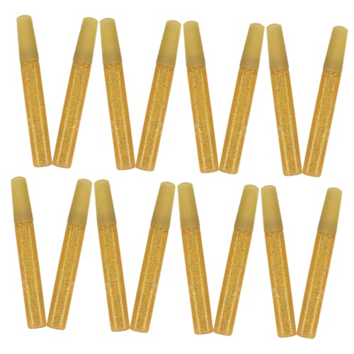 Warmhm 50 Stück Glitzerklebestift Glitzer Klebestift Glitzer Kleber für Glitzer Kleber Stift Klebestifte zum Basteln Bastelkleber Kugelschreiber zum Kleben Glitzerkleber Golden von Warmhm