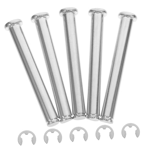 Warmhm 5Stücke Palettenregalstift Flachkopf Nutstift für Sichere Positionierung Langlebige Zylinderstifte mit Sicherungsringen Vielseitig Einsetzbar Einfach Warmhm 5Stücke Palettenregalstift Flachkopf Nutstift für Sichere Positionierung Langlebige Zylinderstifte mit Sicherungsringen Vielseitig Einsetzbar Einfach von Warmhm
